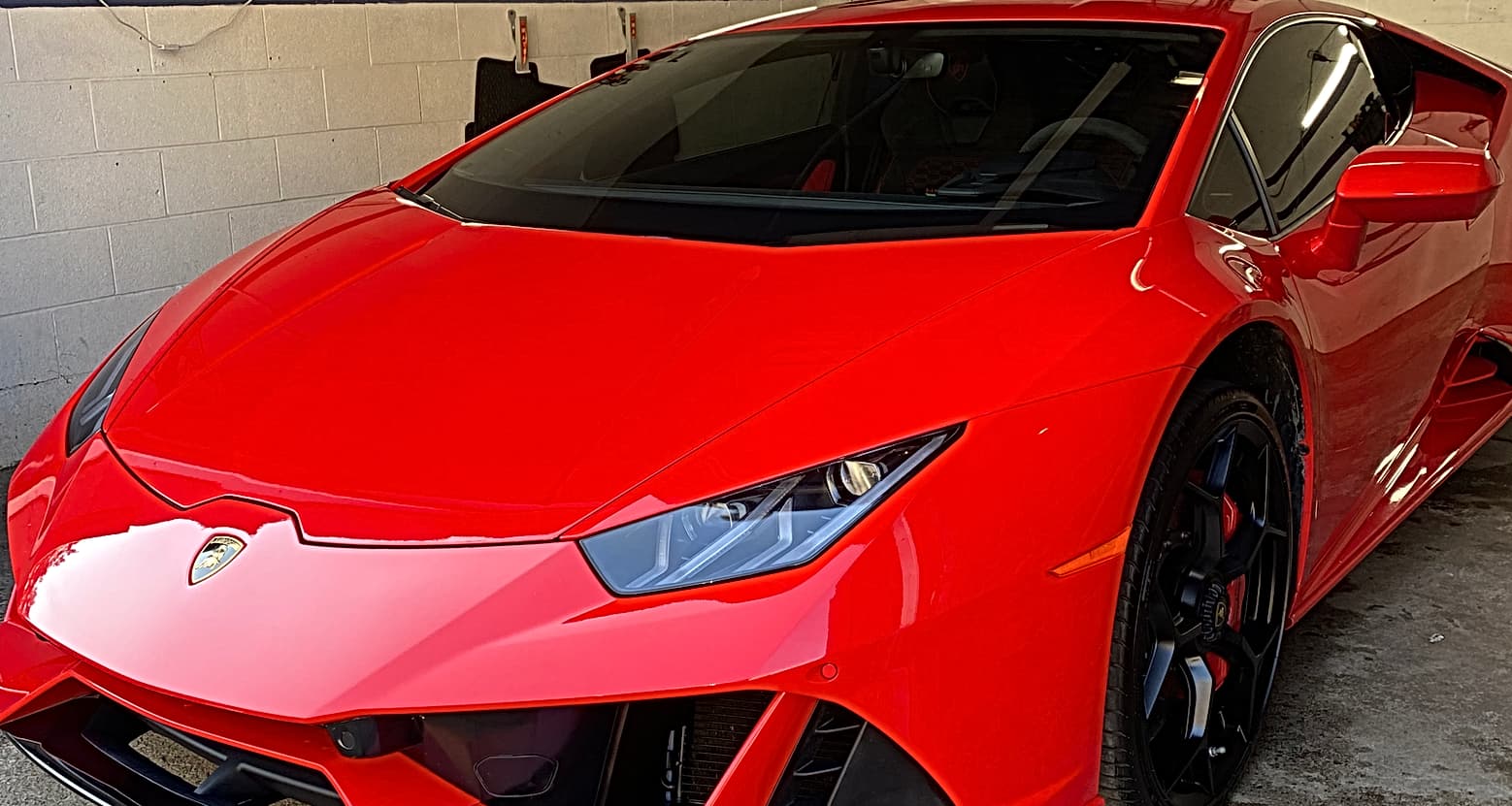 Lamborghini finished with a 9H ceramic coating at Supreme Auto Care